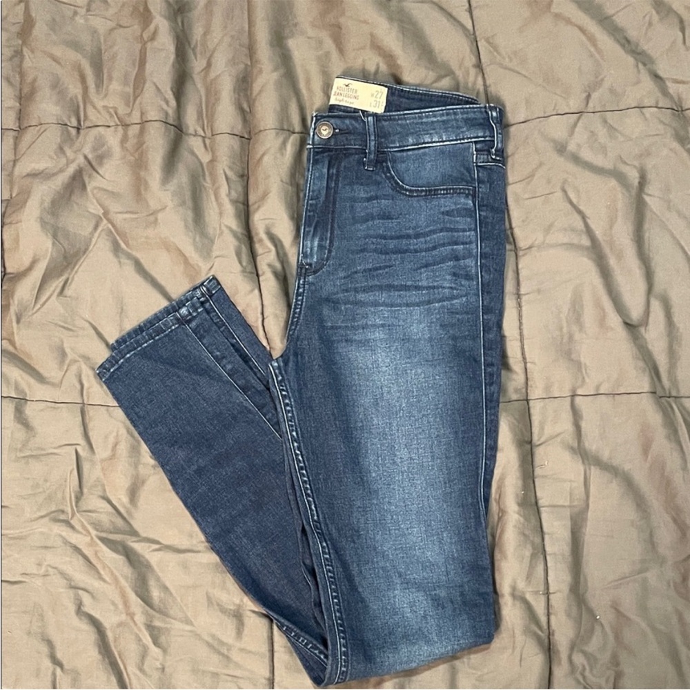 Hollister Dark Blue Women's Skinny Jeans